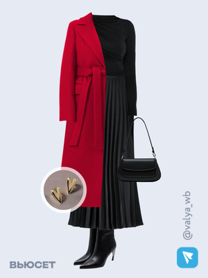 Стильный аутфит номер 2703 с валдберриз с Юбка (артикул 287376032)