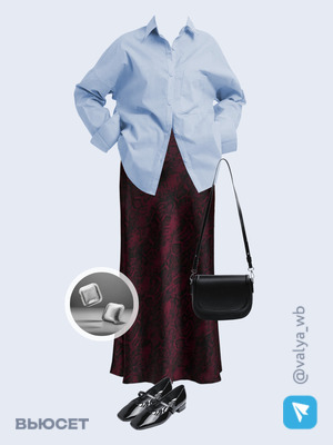 Стильный аутфит номер 2805 с валдберриз с Серьги (артикул 216273399)