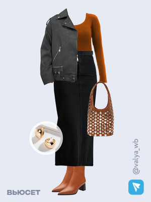 Стильный аутфит номер 2872 с валдберриз с Серьги (артикул 169764039)