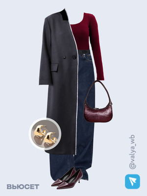 Стильный аутфит номер 2886 с валдберриз с Жакет (артикул 215408404)