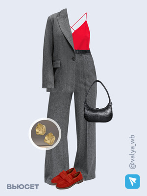 Стильный аутфит номер 2975 с валдберриз с Костюм (артикул 283024001)