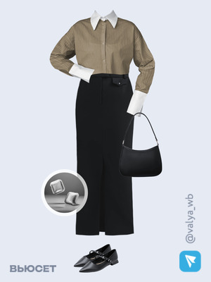 Стильный аутфит номер 3203 с валдберриз с Серьги (артикул 216273399)