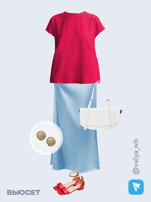 Стильный аутфит номер 3347 с валдберриз с Юбка (артикул 344182112)