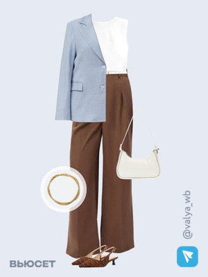 Стильный аутфит номер 3556 с валдберриз с Жакет (артикул 355933100)