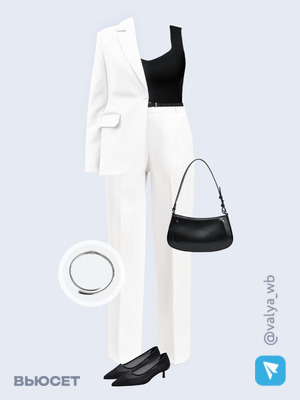 Стильный аутфит номер 3599 с валдберриз с Жакет (артикул 253663150)