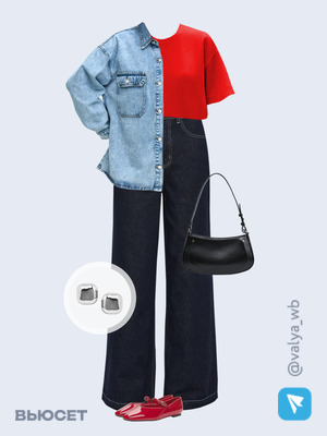 Стильный аутфит номер 3622 с валдберриз с Серьги (артикул 291315759)