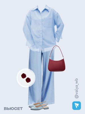 Стильный аутфит номер 3739 с валдберриз с Рубашка (артикул 399364759)