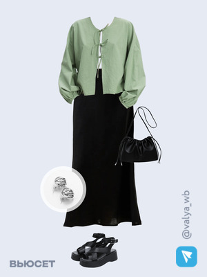 Стильный аутфит номер 3694 с валдберриз 