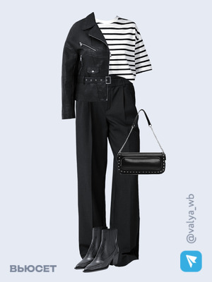 Стильный аутфит номер 3970 с валдберриз с Ботильоны (артикул 446935003)