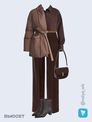 Стильный аутфит номер 4093 с валдберриз с Брюки (артикул 313927882)