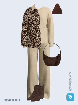 Стильный аутфит номер 4227 с валдберриз с Шапка (артикул 43157143)