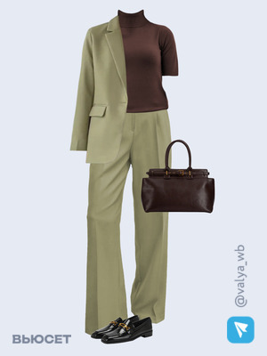 Стильный аутфит номер 4611 с валдберриз с Водолазка (артикул 433709699)