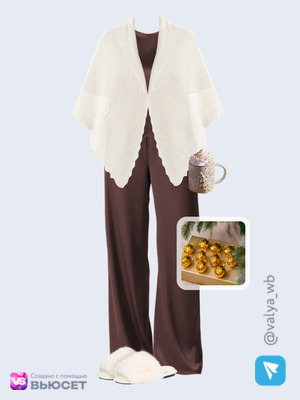 Стильный аутфит номер 4616 с валдберриз с Платок (артикул 19925153)