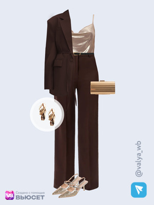 Стильный аутфит номер 4619 с валдберриз с Туфли (артикул 589907805)