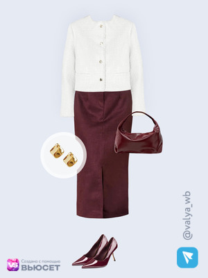 Стильный аутфит номер 4656 с валдберриз с Юбка (артикул 541173418)