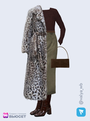 Стильный аутфит номер 4664 с валдберриз с Юбка (артикул 488748761)