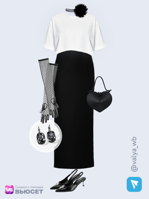 Стильный аутфит номер 4686 с валдберриз с Футболка (артикул 290697413)