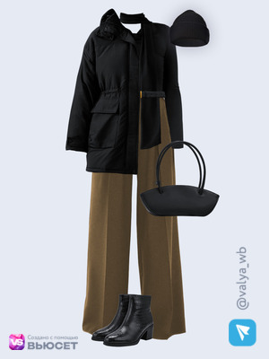 Стильный аутфит номер 4701 с валдберриз с Лонгслив (артикул 577541352)