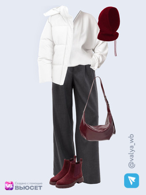 Стильный аутфит номер 4725 с валдберриз с Свитшот (артикул 500332470)
