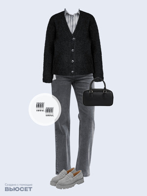 Стильный аутфит номер 4951 с валдберриз с Лоферы (артикул 632884418)