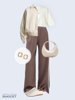 Стильный аутфит номер 4958 с валдберриз с Толстовка (артикул 748576597)