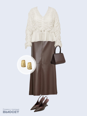 Стильный аутфит номер 4964 с валдберриз с Блуза (артикул 853252645)