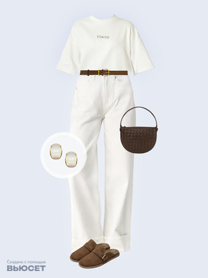 Стильный аутфит номер 5067 с валдберриз с Мюли (артикул 644867247)