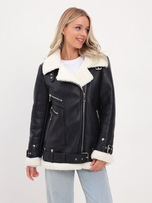 Модный образ ВБ с Дубленка (артикул 103420685)