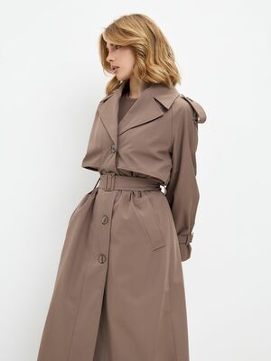 Смотреть модные образы с валберриз с Плащ (артикул 203817019)