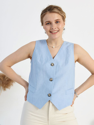 Смотреть модные образы с валберриз с Жилет (артикул 25947490)