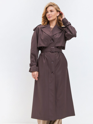 Смотреть модные образы с валберриз с Плащ (артикул 214334679)