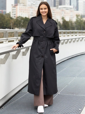 Смотреть модные образы с валберриз с Плащ (артикул 166245598)