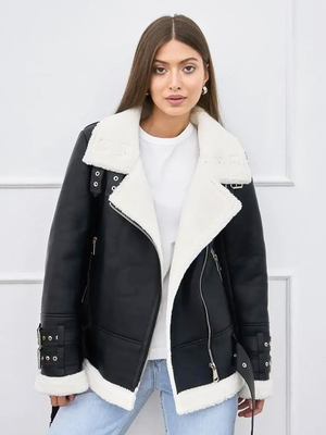 Модный образ ВБ с Дубленка (артикул 100354725)