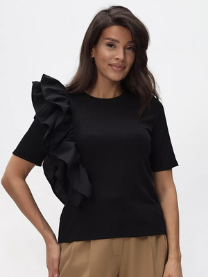 Смотреть модные образы с валберриз с Блуза (артикул 211383036)