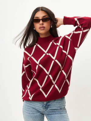 Смотреть модные образы с валберриз с Свитер (артикул 268688432)