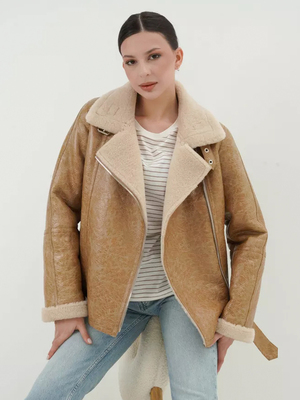 Модный образ ВБ с Дубленка (артикул 185455524)