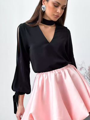 Смотреть модные образы с валберриз с Блуза (артикул 187289037)