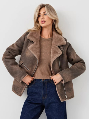 Модный образ ВБ с Дубленка (артикул 251182816)