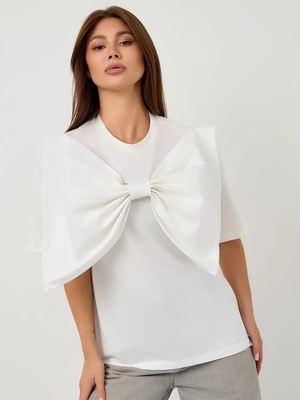 Смотреть модные образы с валберриз с Футболка (артикул 252644863)