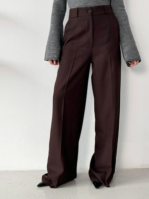 Смотреть модные образы с валберриз с Брюки (артикул 279301917)