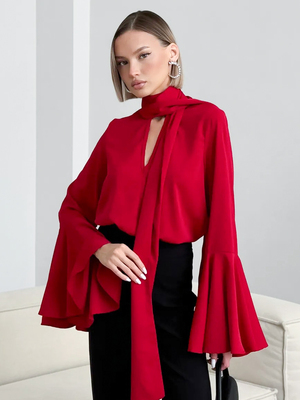 Смотреть модные образы с валберриз с Блуза (артикул 282984680)