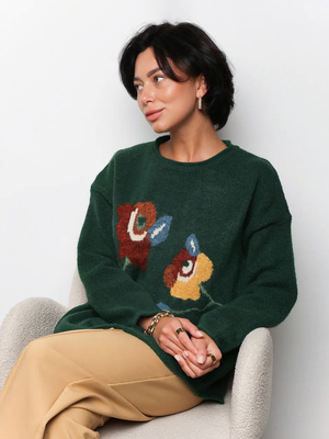 Смотреть модные образы с валберриз с Свитер (артикул 256588791)