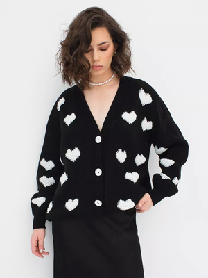 Смотреть модные образы с валберриз с Кардиган (артикул 200446621)