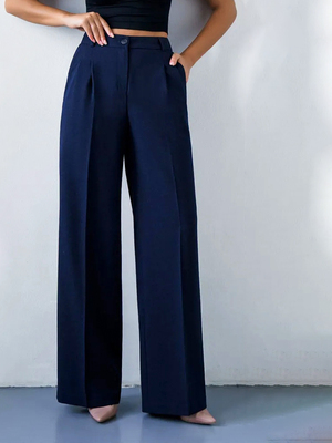 Смотреть модные образы с валберриз с Брюки (артикул 183895321)