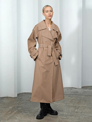 Смотреть модные образы с валберриз с Плащ (артикул 148543503)