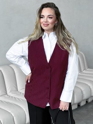 Смотреть модные образы с валберриз с Жилет (артикул 259936858)