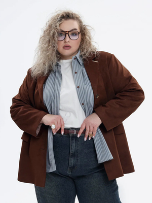 Смотреть модные образы с валберриз с Жакет (артикул 331395861)