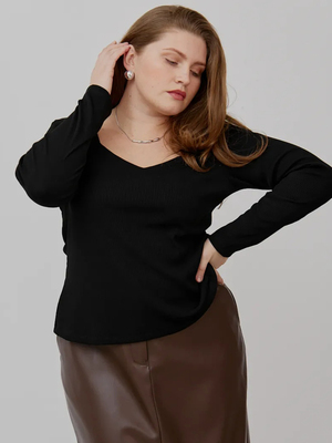 Смотреть модные образы с валберриз с Лонгслив (артикул 338728308)