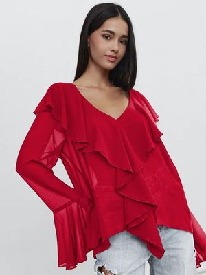 Смотреть модные образы с валберриз с Блуза (артикул 304878527)