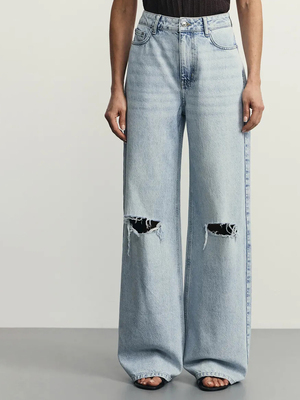 Смотреть модные образы с валберриз с Джинсы (артикул 379324057)